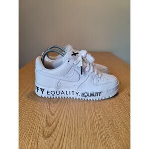 Nike Air Force 1 Low CMFT Equality AQ2118-100 All White Size Men’s 6